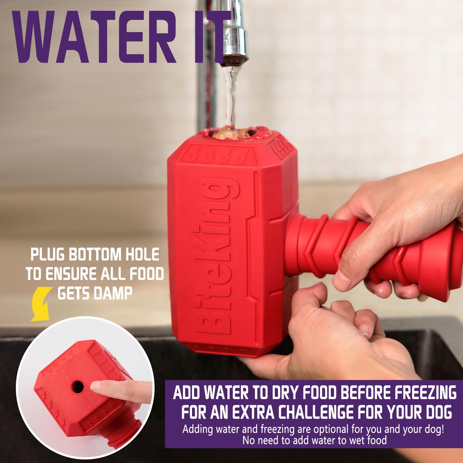 Juguetes para perros para masticadores agresivos, juguete indestructible de goma natural para perros grandes, juguete masticable duradero para perros súper masticadores