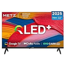 Metz QLED 32 Pollici Smart TV HD, 32MQF7000Z, HDR10, Dolby Audio, Riduzione Luce Blu, Google TV, Googlecast,Tuner DVB-T, T2, C, S, S2, Analogico