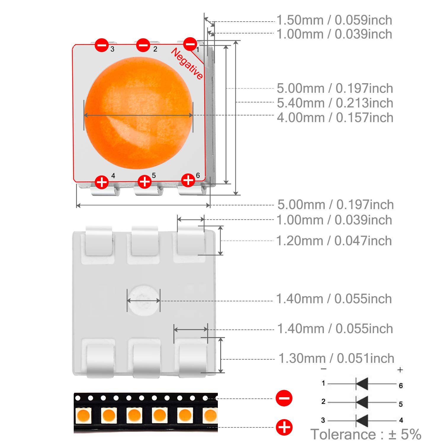 100 Pezzi LED SMD 3528 Bianchi - Ideali Per Circuiti PCB, Cruscotti Auto E Progetti DIY - Foto 3