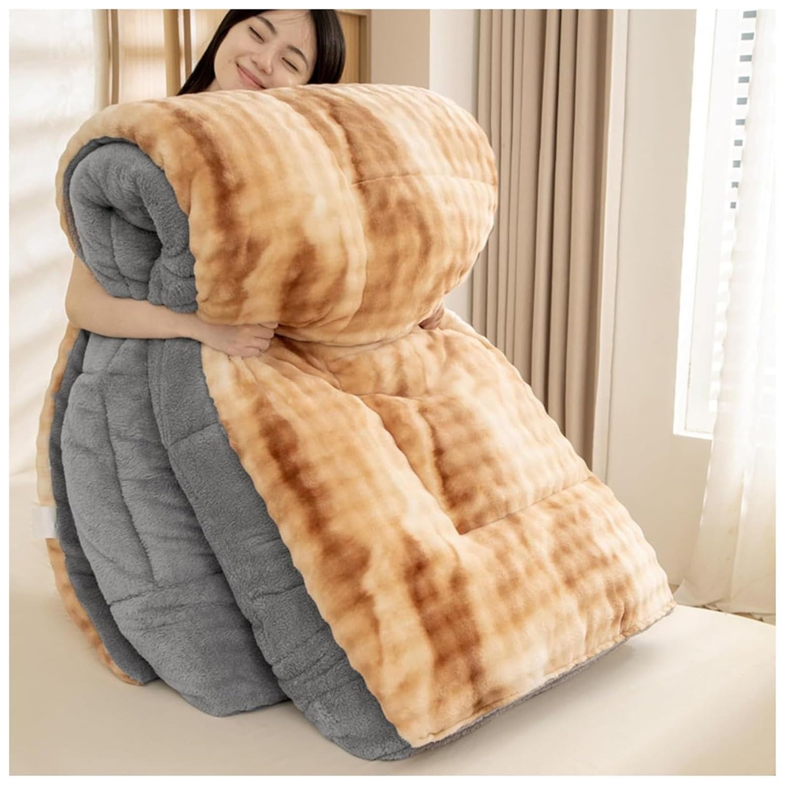 LLiuvcc Super Warm Lamb Quilt Winter Blanket,Winter Cashmere Breathable Warmth Fluffy Plush Comforter Core,for Cold Weather(Color4,180x220cm(4kg))