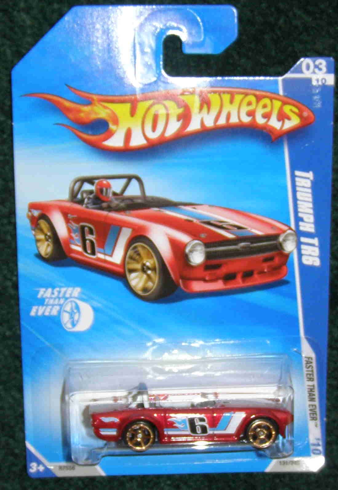 Hot Wheels 2010 Faster Than Ever 03 of 10 RED Triumph TR6