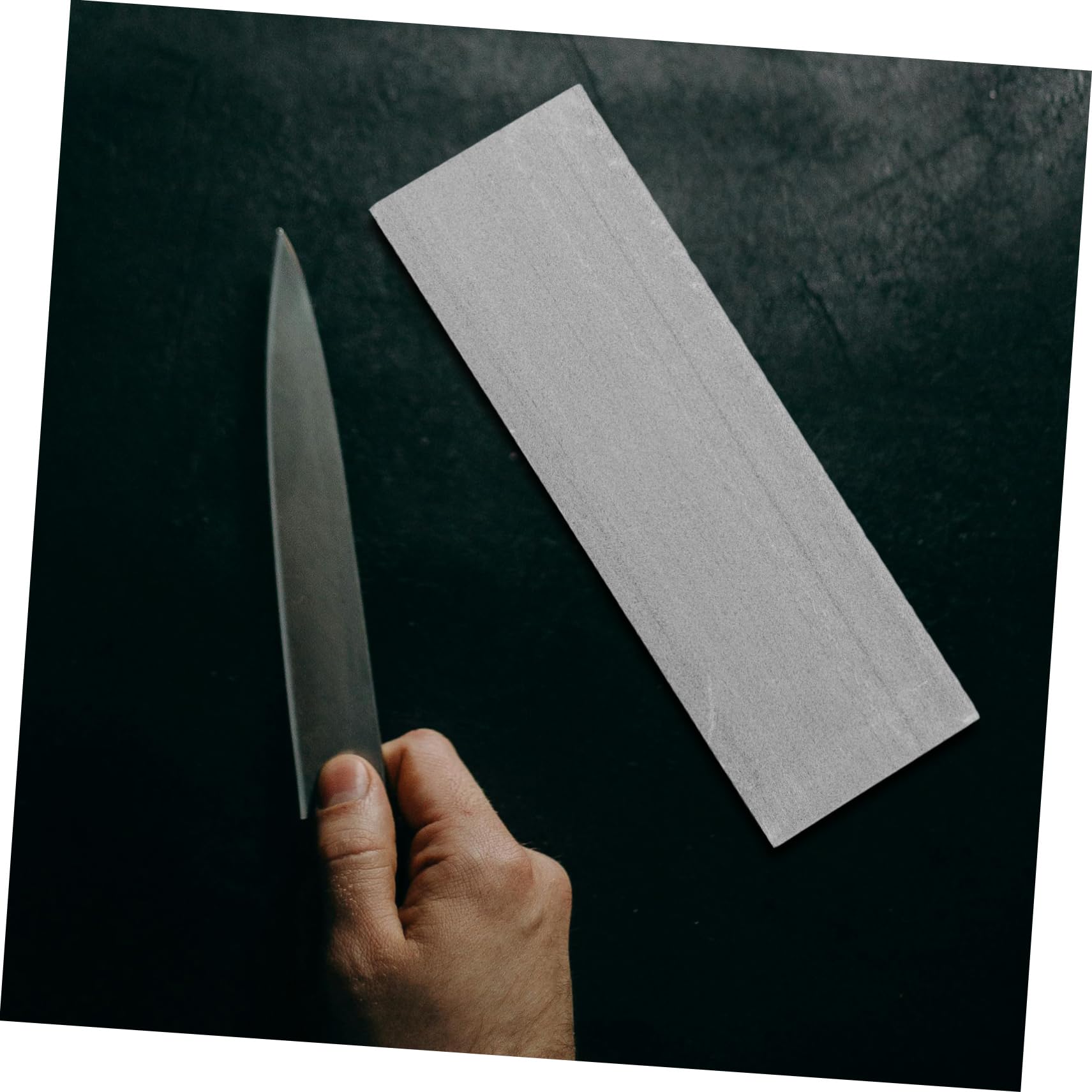 Set di Pietre per Affilare Coltelli Domestico Grana Grossa | Affilatore da Cucina per Cesoie e Lame, Pietra in Pietra Angoli Arrotondati, Struttura Creativa