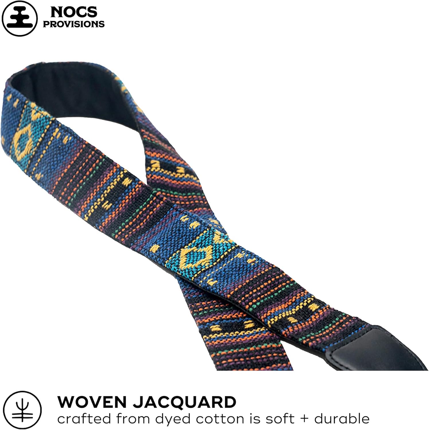 Nocs Provisions Woven Tapestry Strap, Binocular & Camera Reinforced Universal Wide Shoulder & Neck Strap for Men & Women