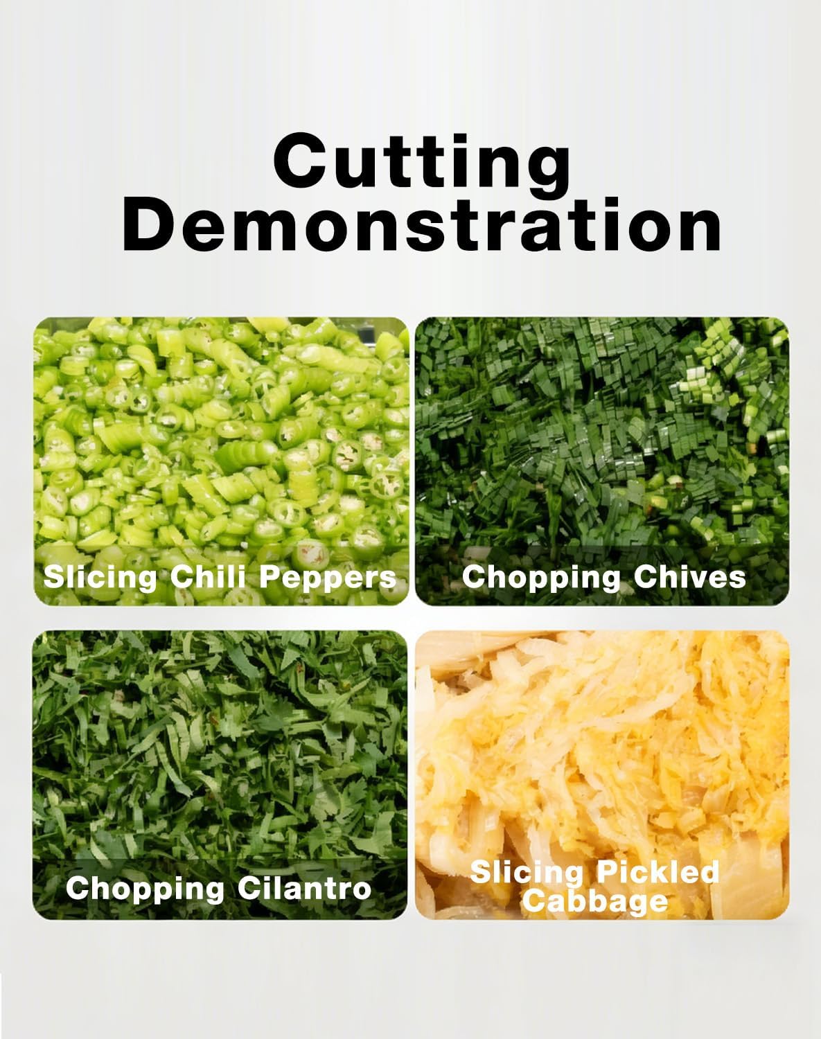 Green Onion Cutter - 750g Large Capacity Manual Vegetable Slicer, Professional Chive & Cilantro Shredder with Hand Crank, Vegetable Chopper for Kitchen, Restaurant & Prep