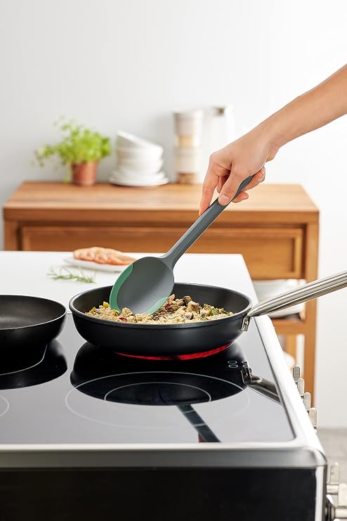 Lekue Essential Cooking 5-Piece tool set, Grey with Green