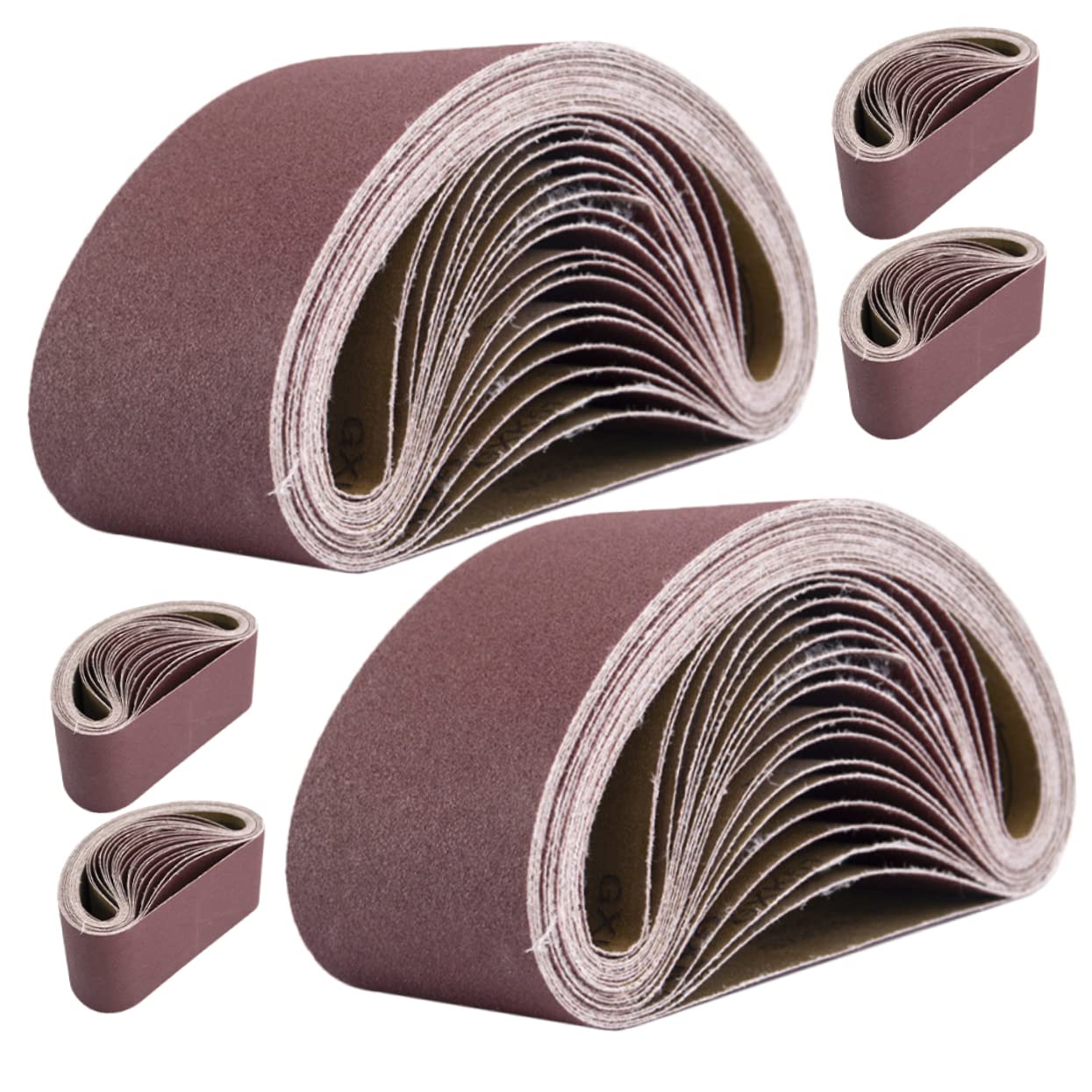 Sanding Belts 6pcs for Sander Machine 80 Grit Sandpaper