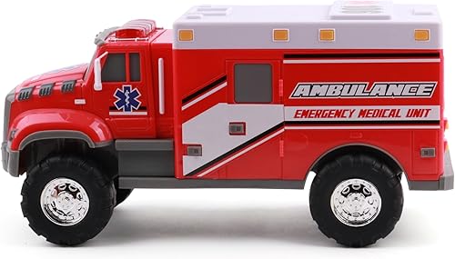 Miniatura 9 de Rescue Force - Camión de juguete con luces y sonidos realistas, construcción duradera y baterías incluidas, a partir de 3 años