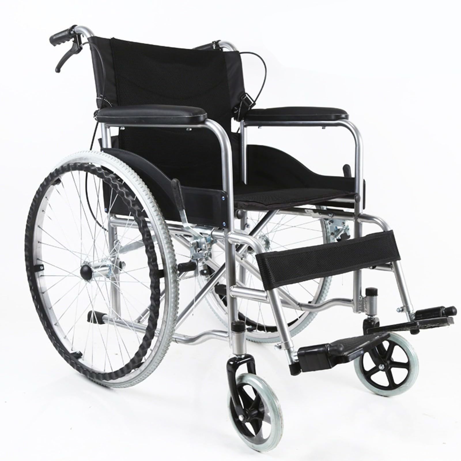 Sillas De Ruedas para Adultos, Sillas De Ruedas Plegables De Aleación De Aluminio, Silla De Ruedas Autopropulsada, Manual para Adultos, Autopropulsada, Ligera