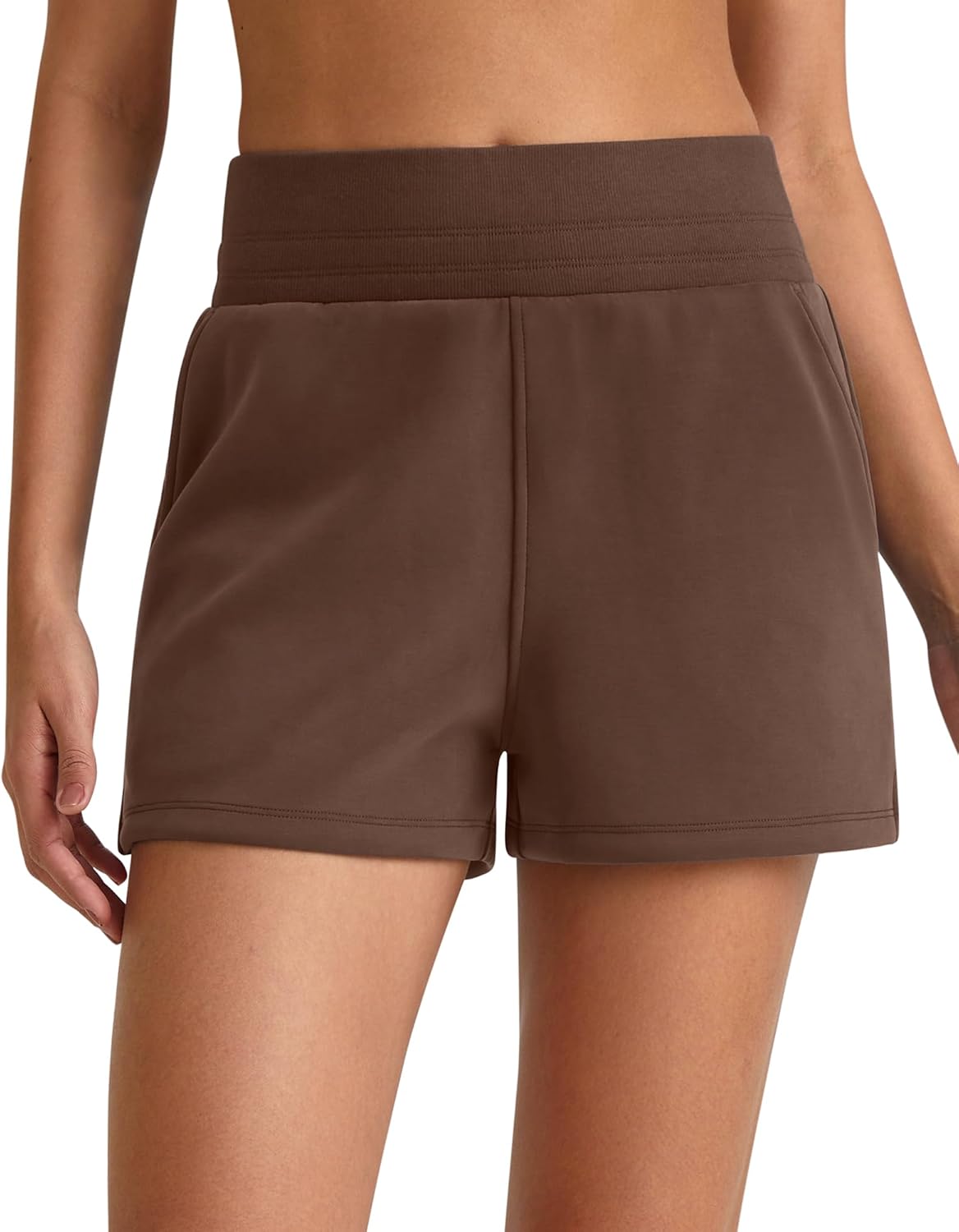 G4Free Smoofit Modal Soft Sweat Shorts for Women High Waist Athletic Shorts for Summer Casual Relaxed with Pockets