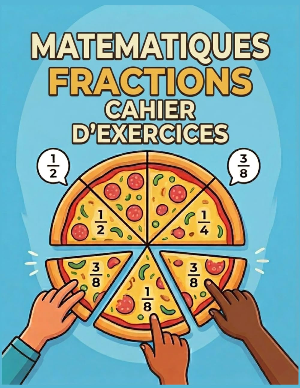 Mathématiques Fractions Cahier d’Exercices: Cahier d'activités sur les fractions CM1, CM2 et 6e Cahiers d'exercices de mathématiques pour les enfants ... pour l'école à la maison ou en classe