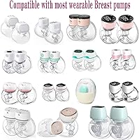 Vista 5 de 4 piezas de inserción de brida de 0.669 in, compatible con Medela/TSRETE/momcozy, inserto de silicona sin BPA para protector de extractor de leche