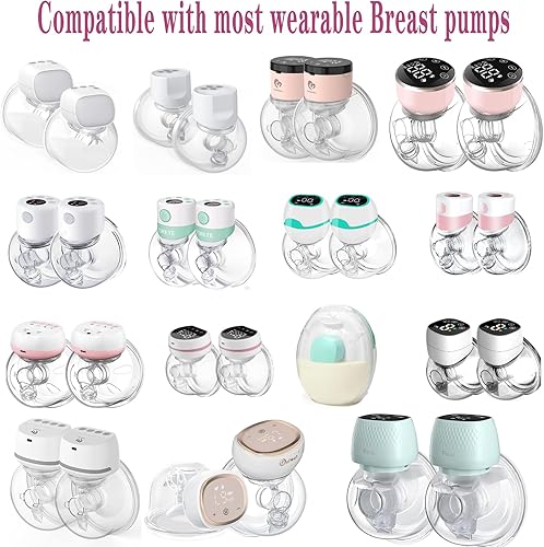 Miniatura 5 de 4 piezas de inserción de brida de 0.827 in, compatible con MedelaTSRETEmomcozy, inserto de silicona sin BPA para protector de extractor de leche