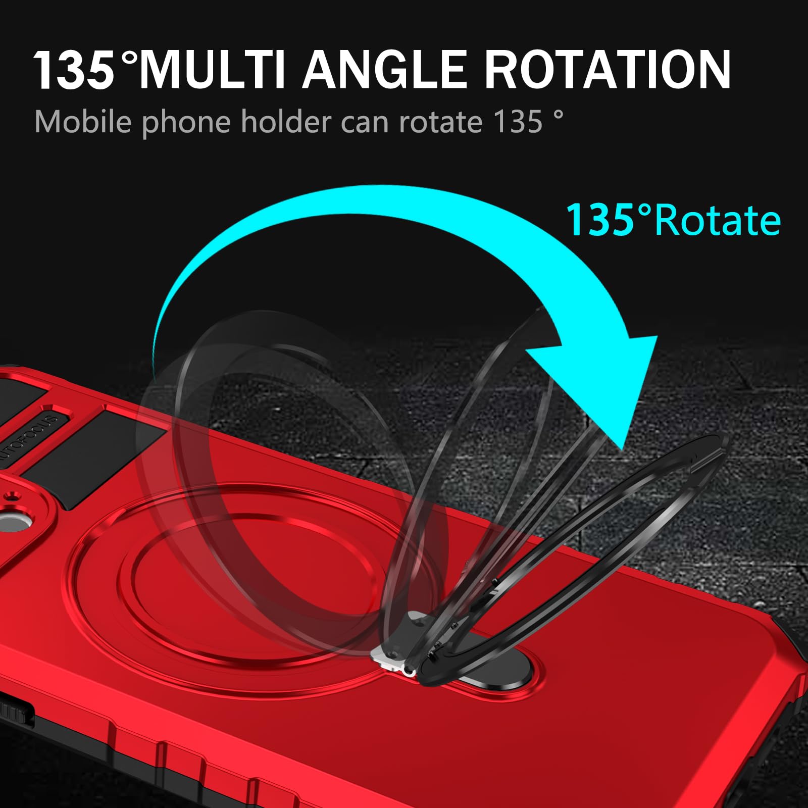 Custodia per cellulare per iPhone 14 Pro Max, supporta la ricarica wireless, opaca, sottile, antiurto, custodia protettiva per iPhone 14 Pro Max 6.7, custodia militare rossa