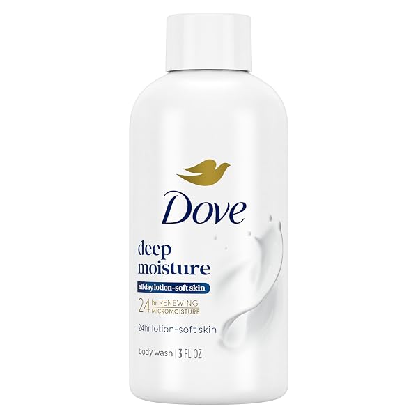 Dove Deep Moisture Body Wash 24-Pack, Travel Essentials, 3 Oz Ea
