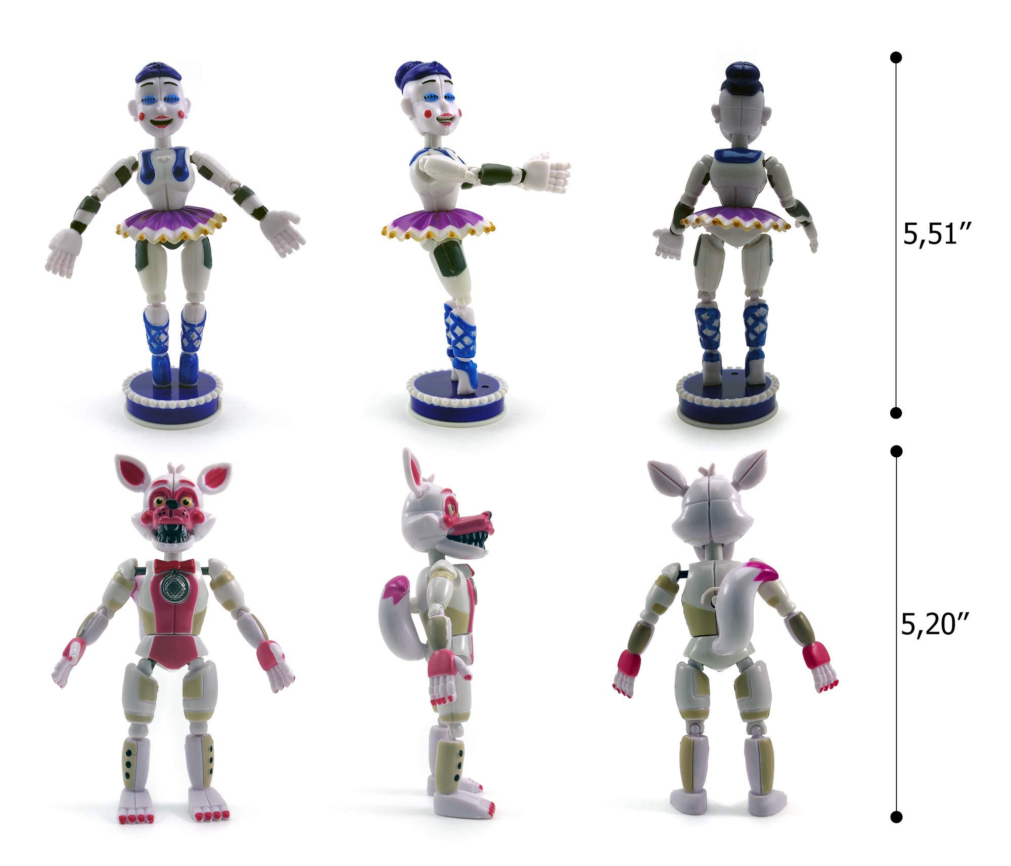 Fnaf Sister Juguetes De Five Nights At Freddy's Five Nights At Freddy's  FNAF Sister Location Action Figures Doll Toys Gift 4-6in - Main Image