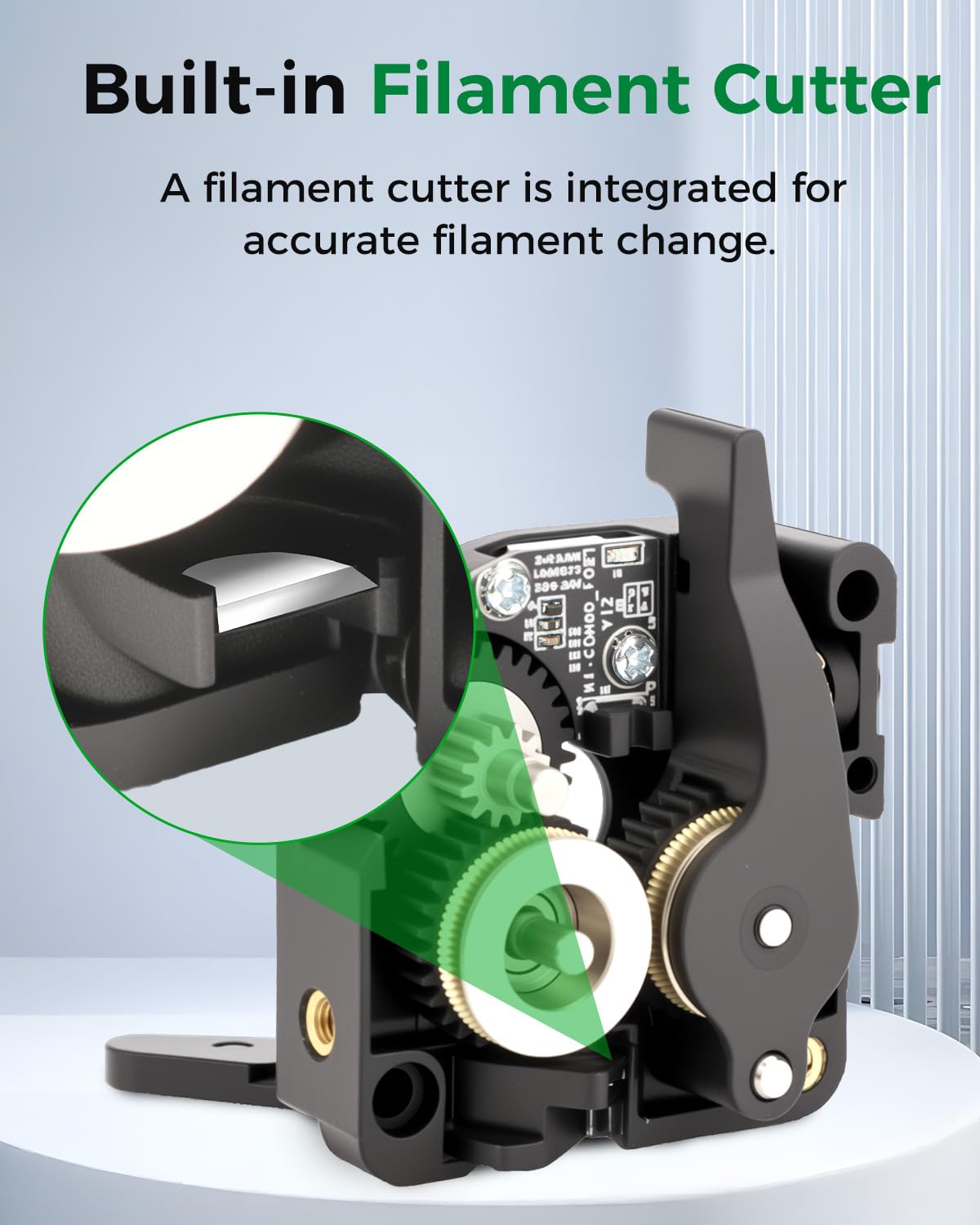 Creality Officiel K2 SE Kit d'extrudeuse, Capteur de Rupture de Filament Intégré et Coupe-filament, Double Engrenage pour une Alimentation Fluide, Force Jusqu'à 80 N, pour Imprimante 3D K2 SE Combo