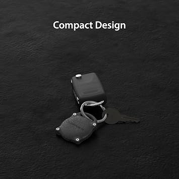 Elevation Lab AirTag Case Bundle - TagVault Surface Mount + Keychain Case - Black