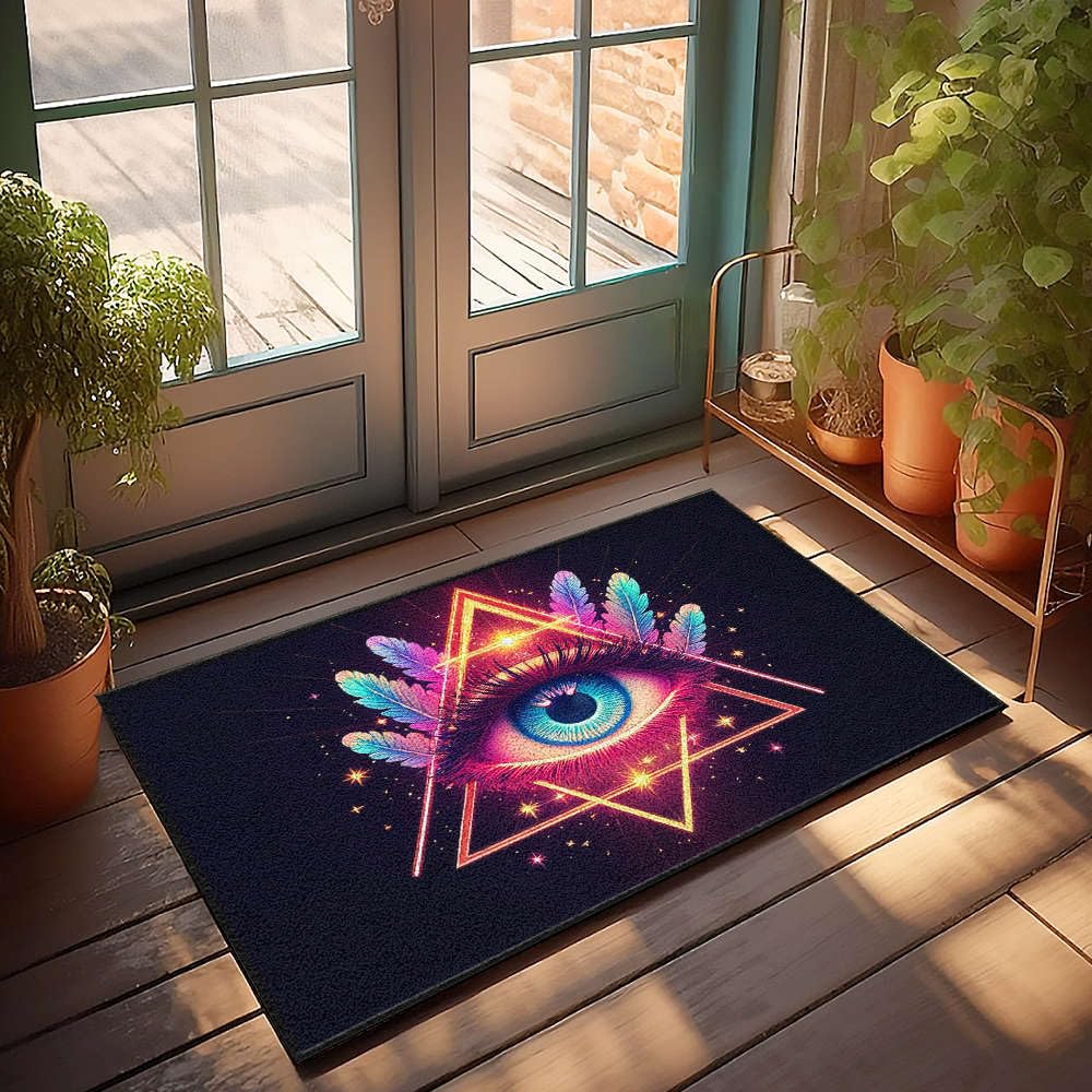Paillasson extérieur Door Eyes Of The Pyramid tapis de sol Tiki Bar 65x90 cm