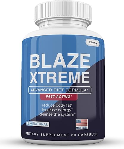 (oficial) Blaze Xtreme Keto, fórmula avanzada fuerte de 1300 mg, fabricado en los Estados Unidos, (1 botella), suministro para 30 días