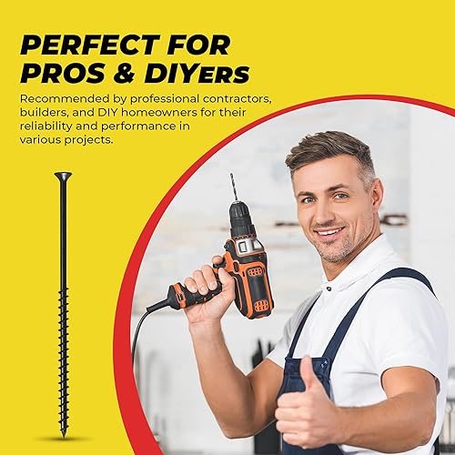 Miniatura 7 de Qualihome tornillos de punta afilada y rosca gruesa, tornillos cabeza trompeta núm. 2 para desarmador Phillips, 1 libra, negro, ideal para