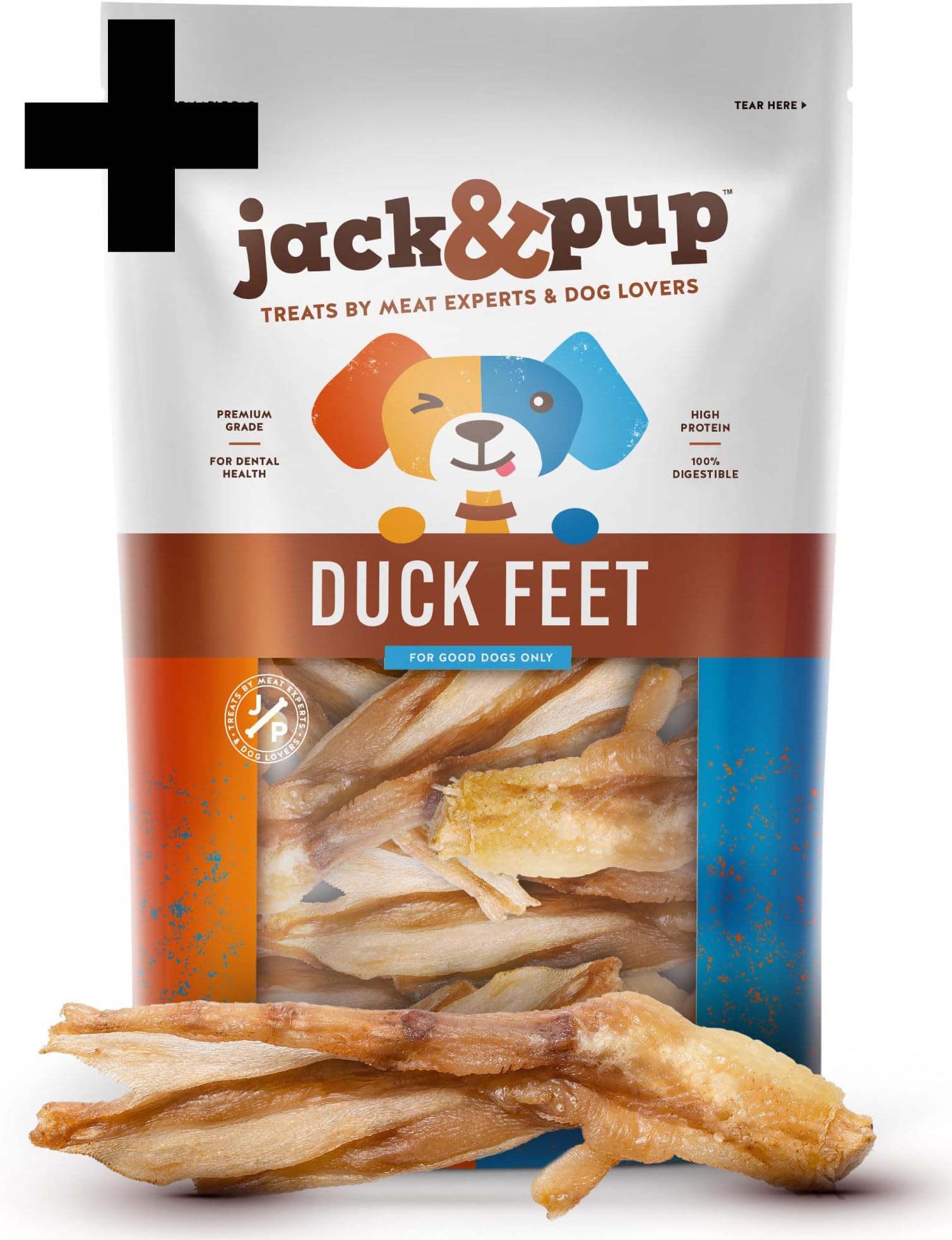 Jack&Pup Bundle 12" Bully Sticks + Duck Feet 12
