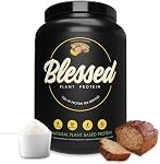 Blessed Vegan Protein Powder - Plant Based Protein Powder Meal Replacement Protein Shake, 23g of Pea Protein Powder, Dairy Free, Gluten Free, No Sugar Added, 30 Servings (Chocolate Mylk)