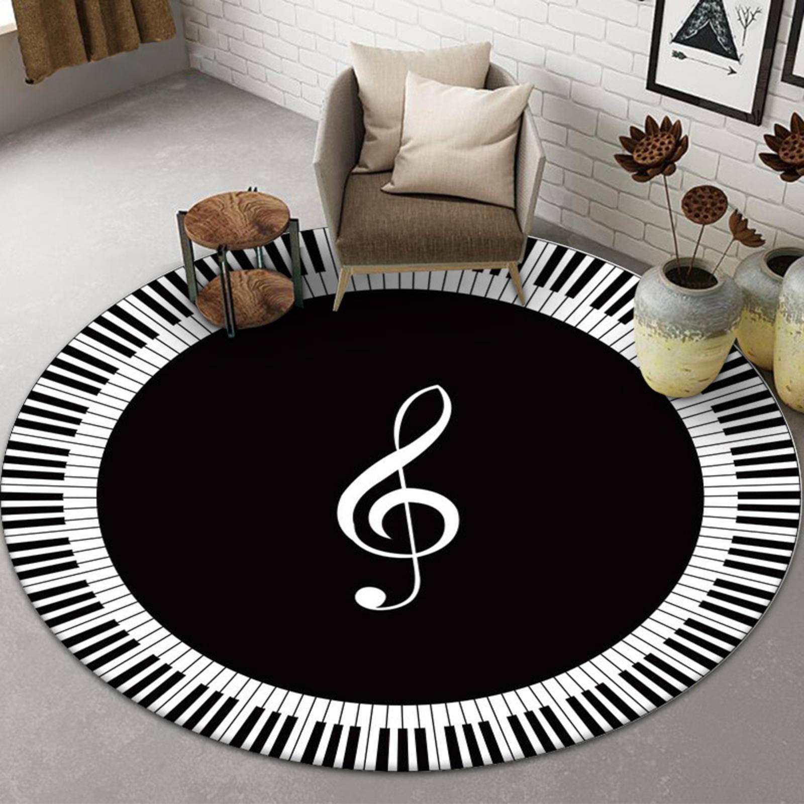 圆形印花地毯客厅卧室沙发毯床边吊篮地垫沙滩毯桌布