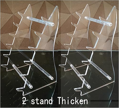 Soporte de exhibición para cuchillos de 2 soportes Arcylic Clear6