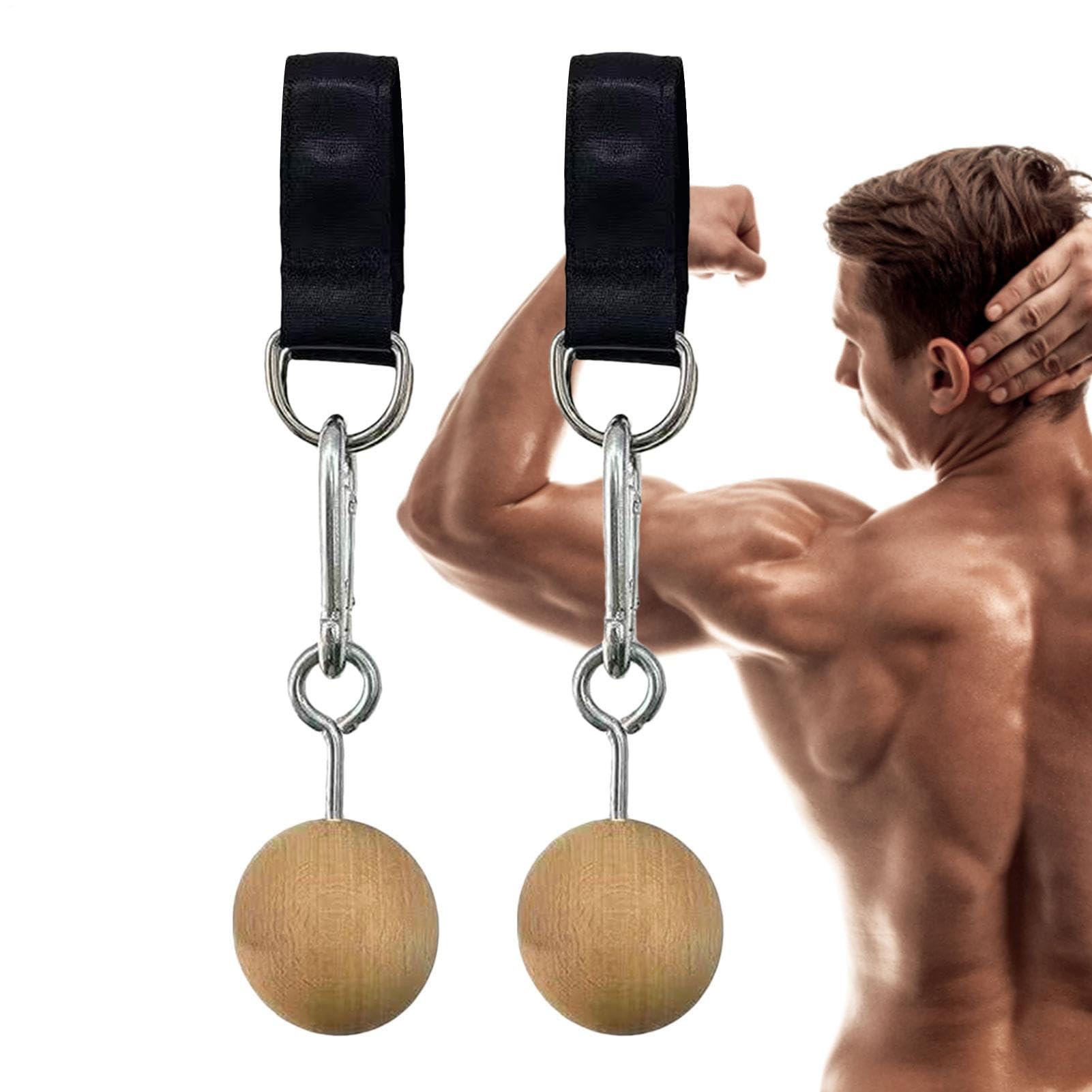 Mxshc Pull up Ball Grip, Training Attachment Hold Grips Rock Climbing, Non Cracking Portable Grip Pull up Handles for Back Finger Forearm Workout