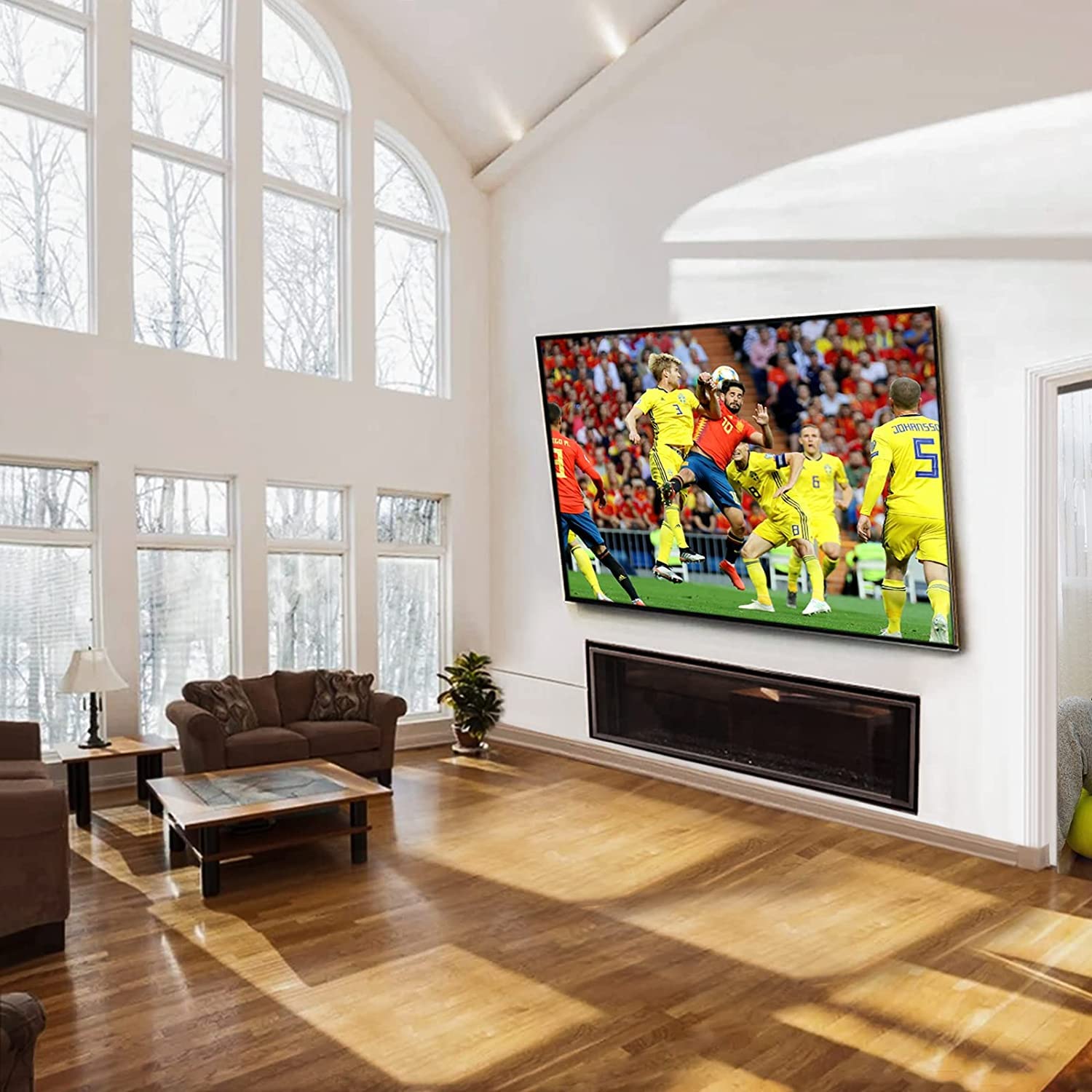 Techly Uchwyt TV Ścienny na 1 Wyświetlacz 42-80'' z Możliwością Pochylenia