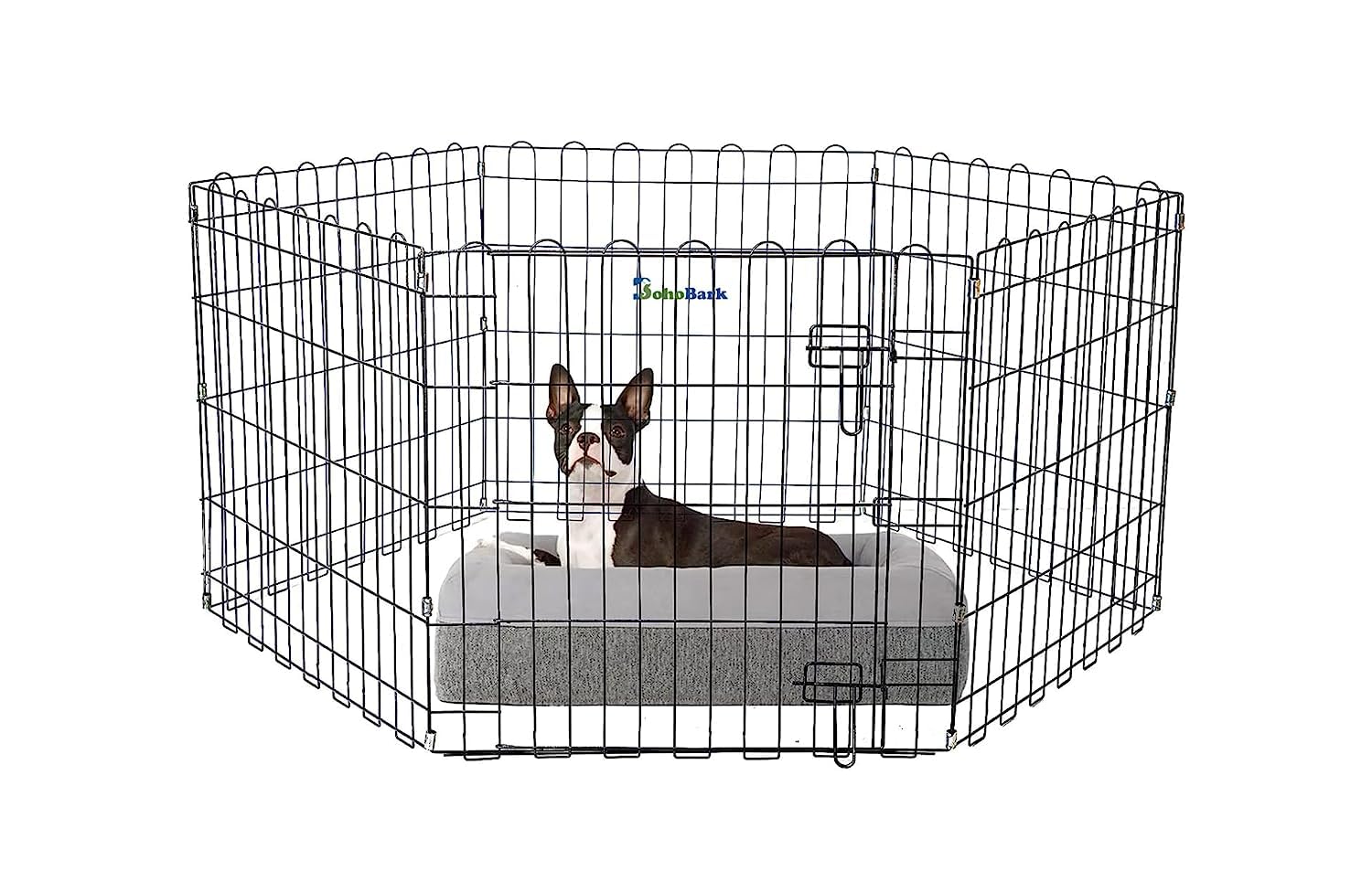 BohoBark Foladable Play Pen Size 24x24 with Lacable door suitable for all breeds (24 inch) (B0CC5SCR2V) Amazon Price History, Amazon Price Tracker