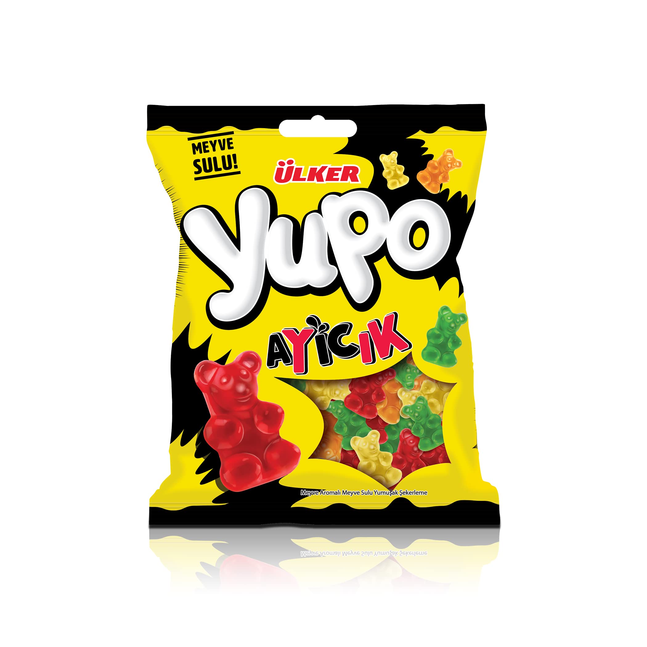 Ulker Yupo Bears Fruit Flavour Soft Candy Jelly With Fruit Juice 80G X 24 Multipack