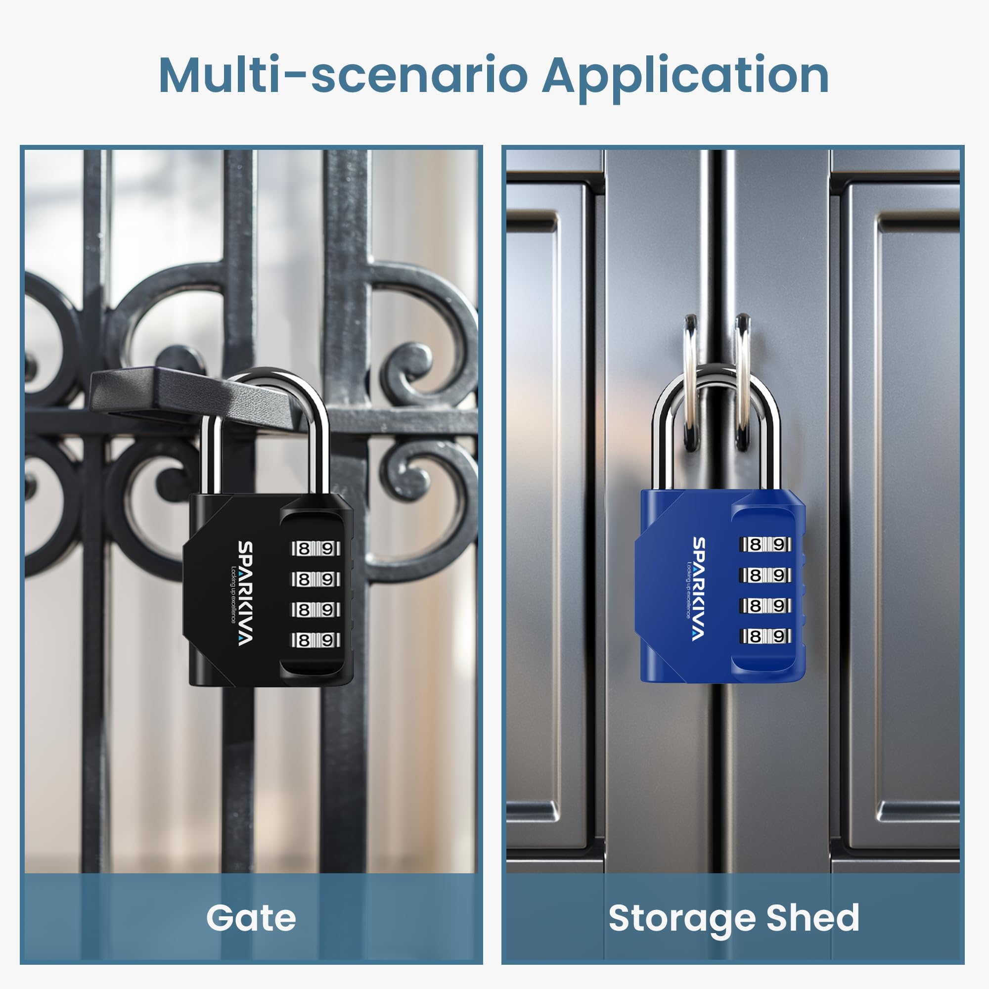 Sparkiva Combination Padlock with Code - Image 4