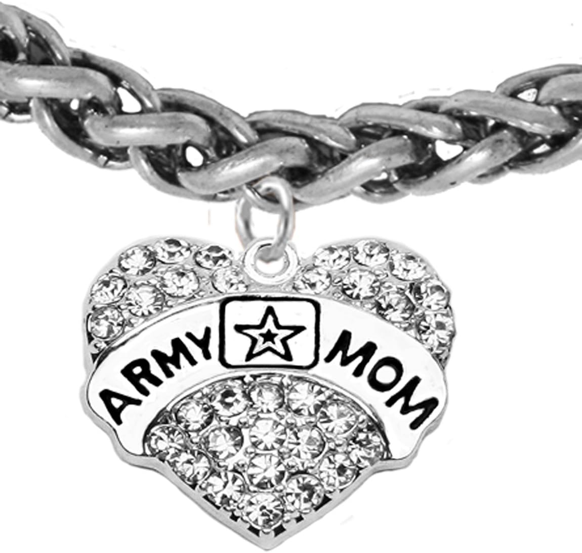 Cardinali Jewelry The Army Mom Hypoallergenic Bracelet, Safe-Nickel, Lead, Cadmium Free
