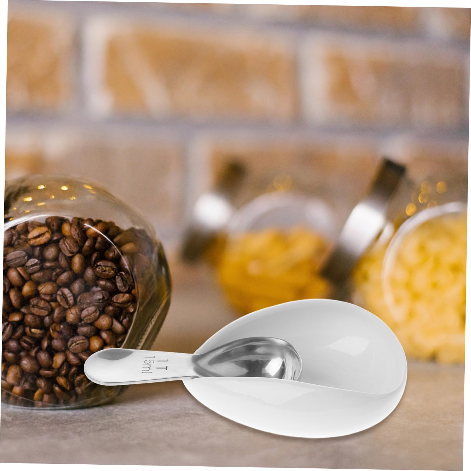 PRETYZOOM 4 Sätze Messschale Für Kaffeebohnen Kaffeesticks Kassierer-Set Paletten Kaffeetisch Kaffeegeschirr Kaffeemilch Kaffebohnen Tabletts Bohnen Aufbewahrungsplatte Rostfreier Stahl