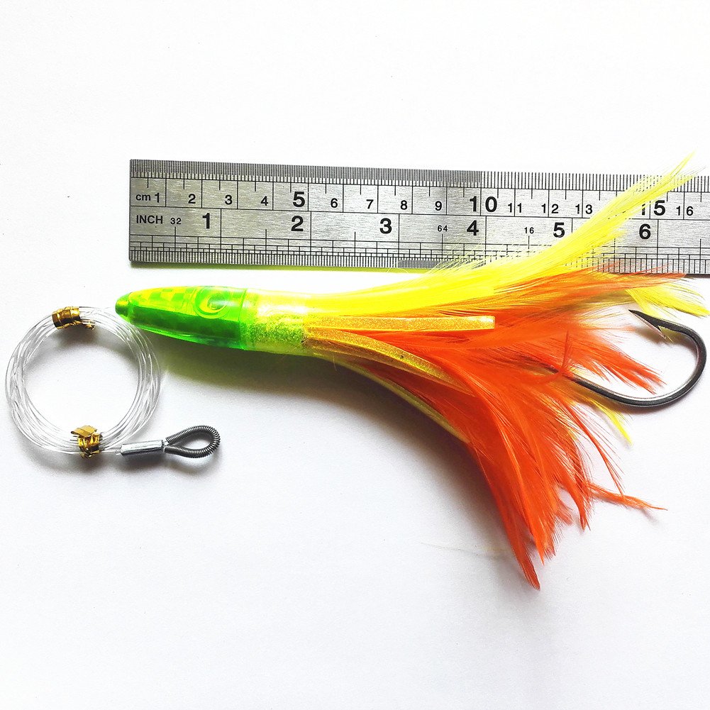 Krazywolf Offshore Fishing Bullet Teasers Squid Lures Saltwater