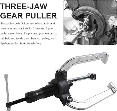 10 Ton Hydraulic Gear Jaw Pulling Bearing Separator Puller Set Kit