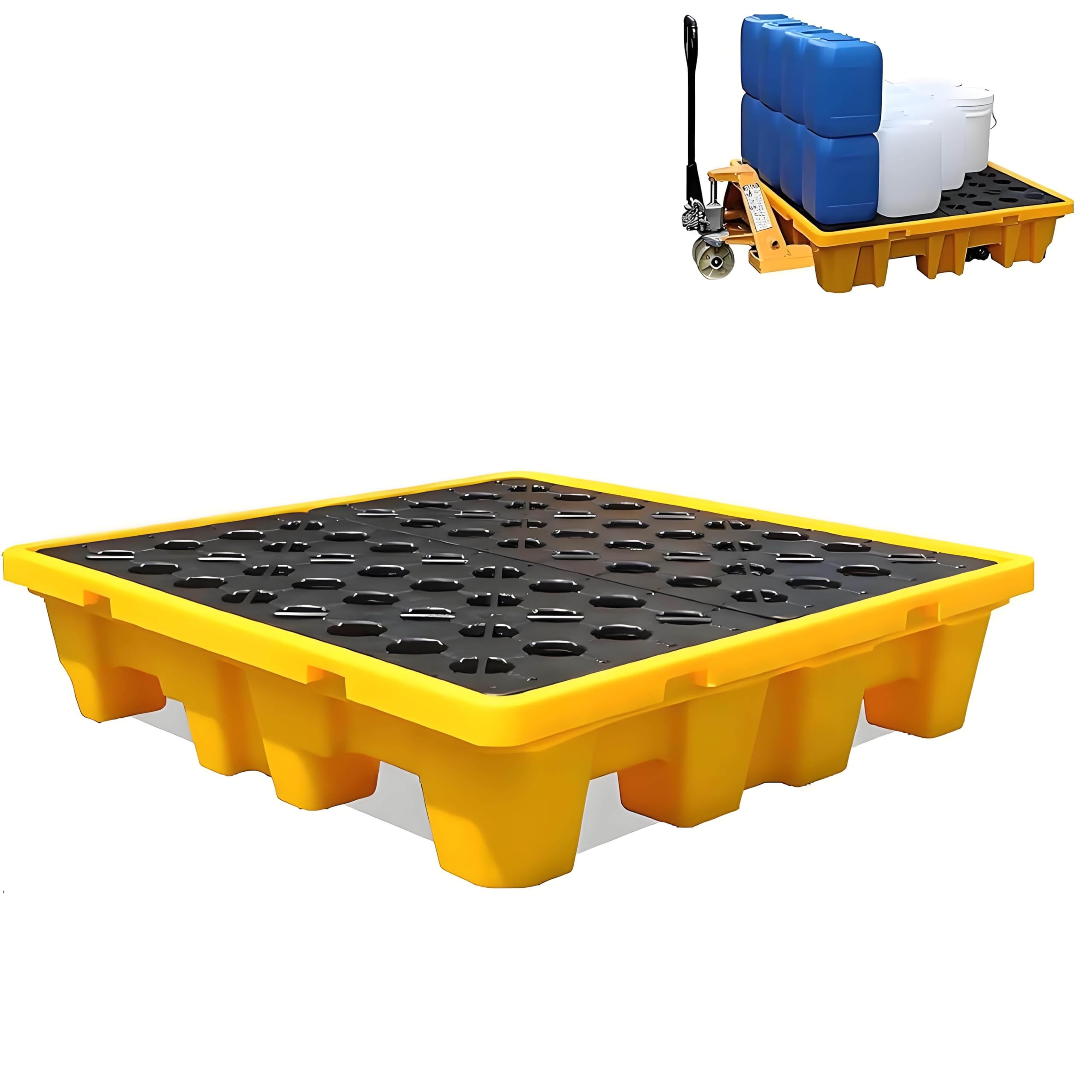 Plataforma de contención de derrames, Plataforma de contención de derrames de Tambor, 18 tamaños, Adecuada para Diversos Parques industriales y almacenes 335 * 335 * 60mm