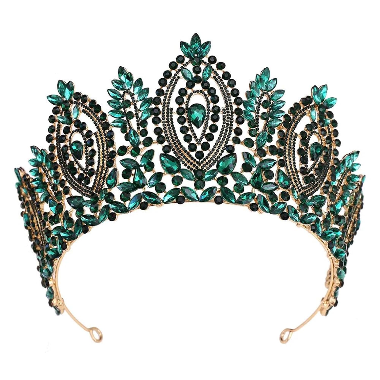 Crystal Tiara Crown For Women Large Rhinestone Queen Princess Headpiece Bridal Wedding Prom Pageant Hair Accessories