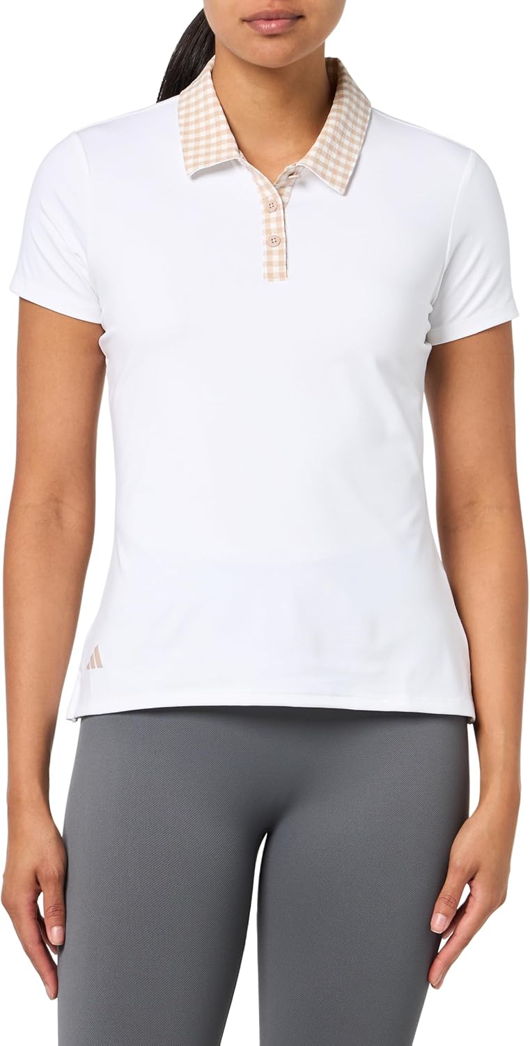 adidas Women's Ultimate365 Gingham Polo Shirt