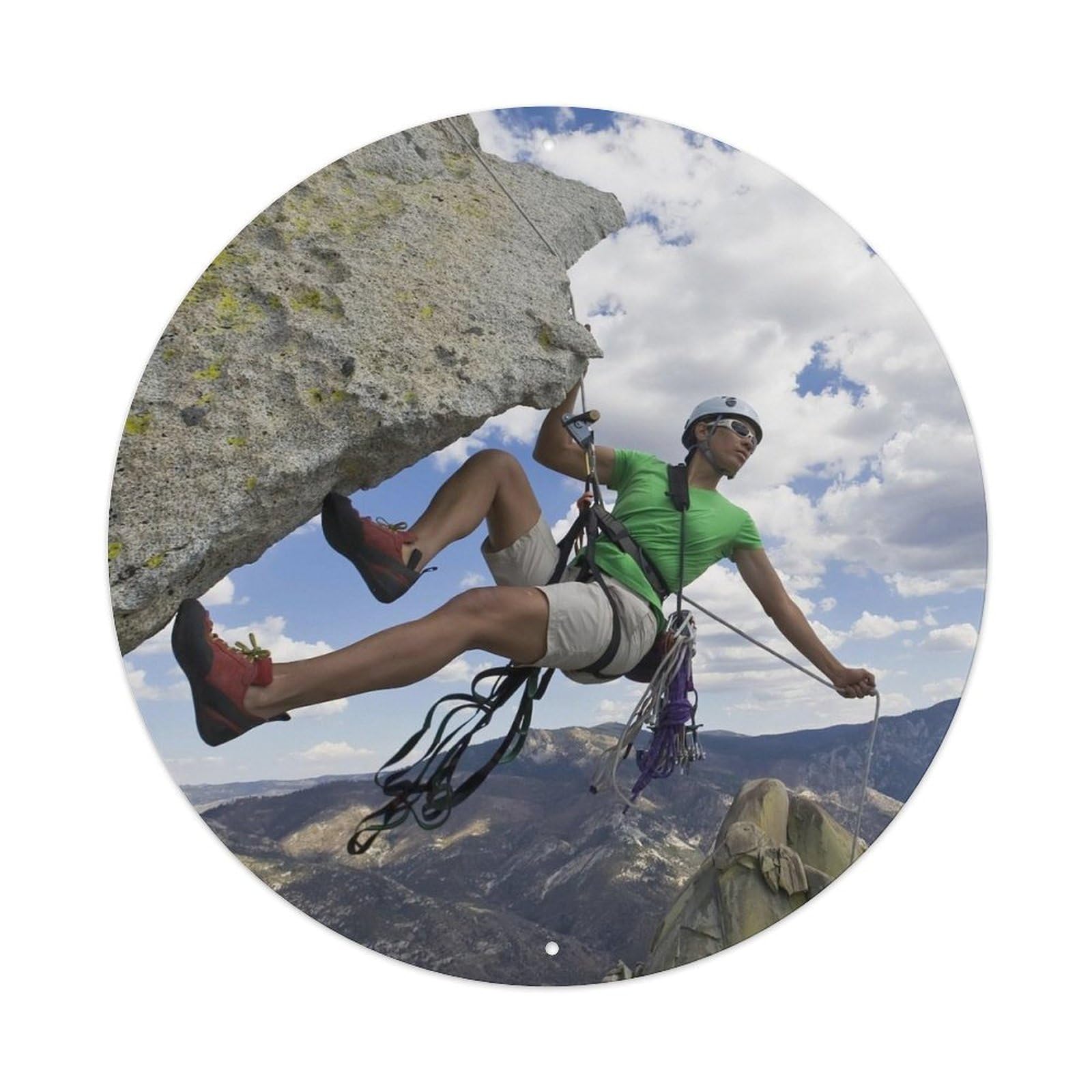 Rock Climbing Extreme Sports Mountain Adventure Metal Tin Sign