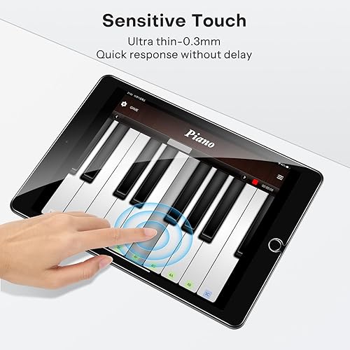 Miniatura 9 de OMOTON Paquete de 2 protectores de pantalla compatibles con iPad de 9, 8, 7 generación (10.2 pulgadas, iPad 987, 2021 y 2020 y 2019) compatible con