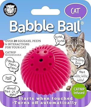 Pet Qwerks CPQ00035 Kitty Babble Ball