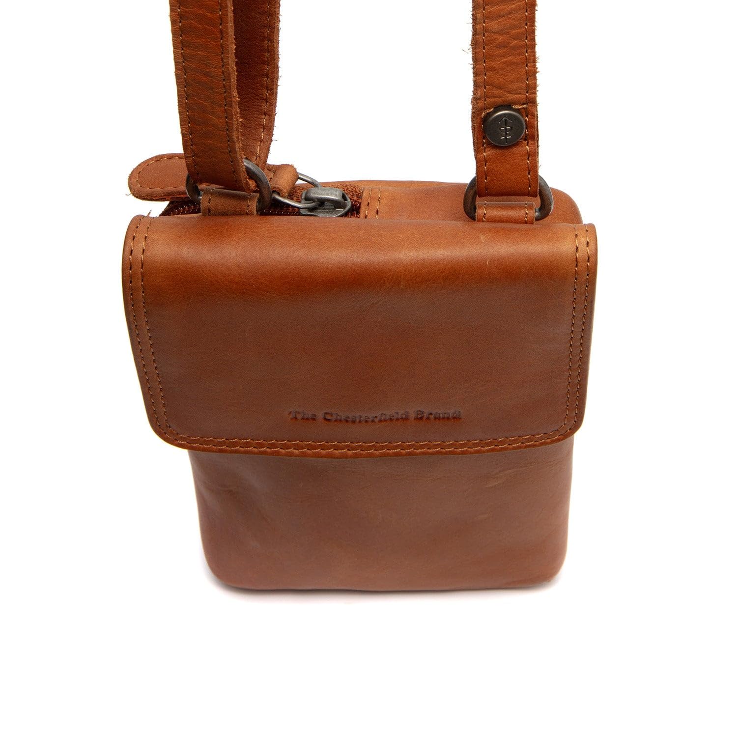 The Chesterfield Brand Langley Phonebag Cognac, koniak