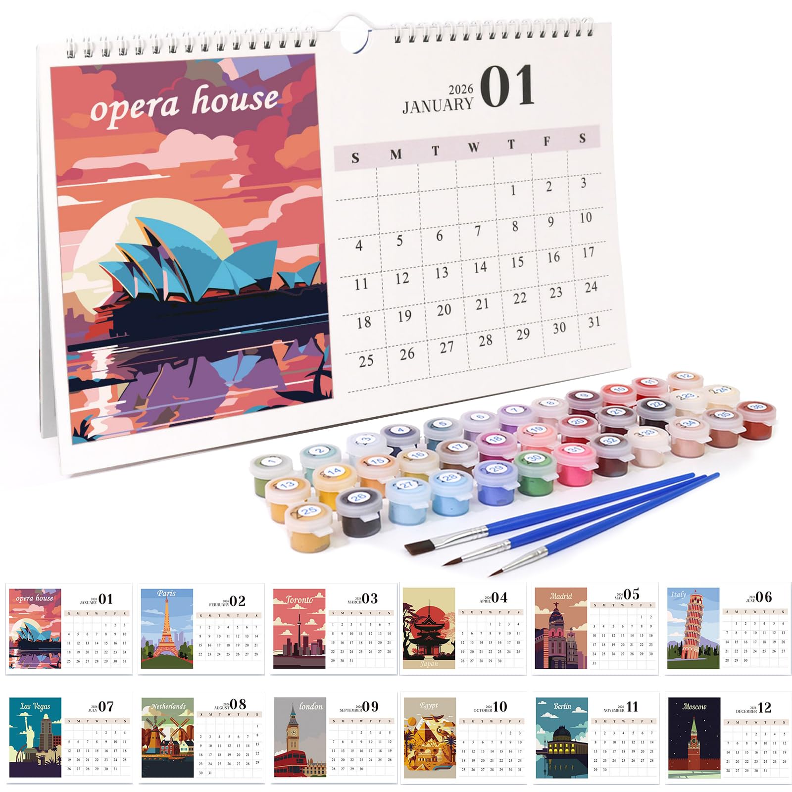 2026 Landscape Wall Calendar With 8x10 Art Prints - 6 Double Sided Pages - Amie Lynn Murray - Paintings, Prints, And Creative Classes - View #4