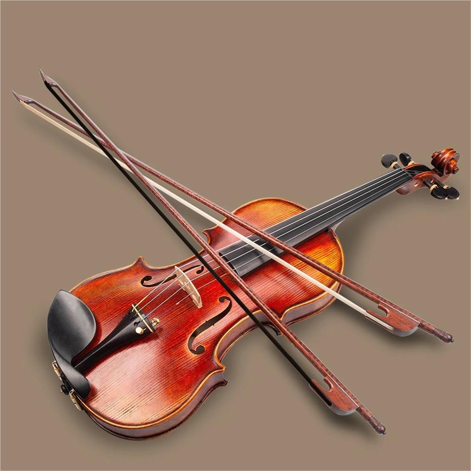 Arco di violino Arco Per Violino/viola Bastone Rotondo Crine Di Cavallo Bianco/nero Accessori Strumenti Musicali Ben Bilanciati(Type 4)