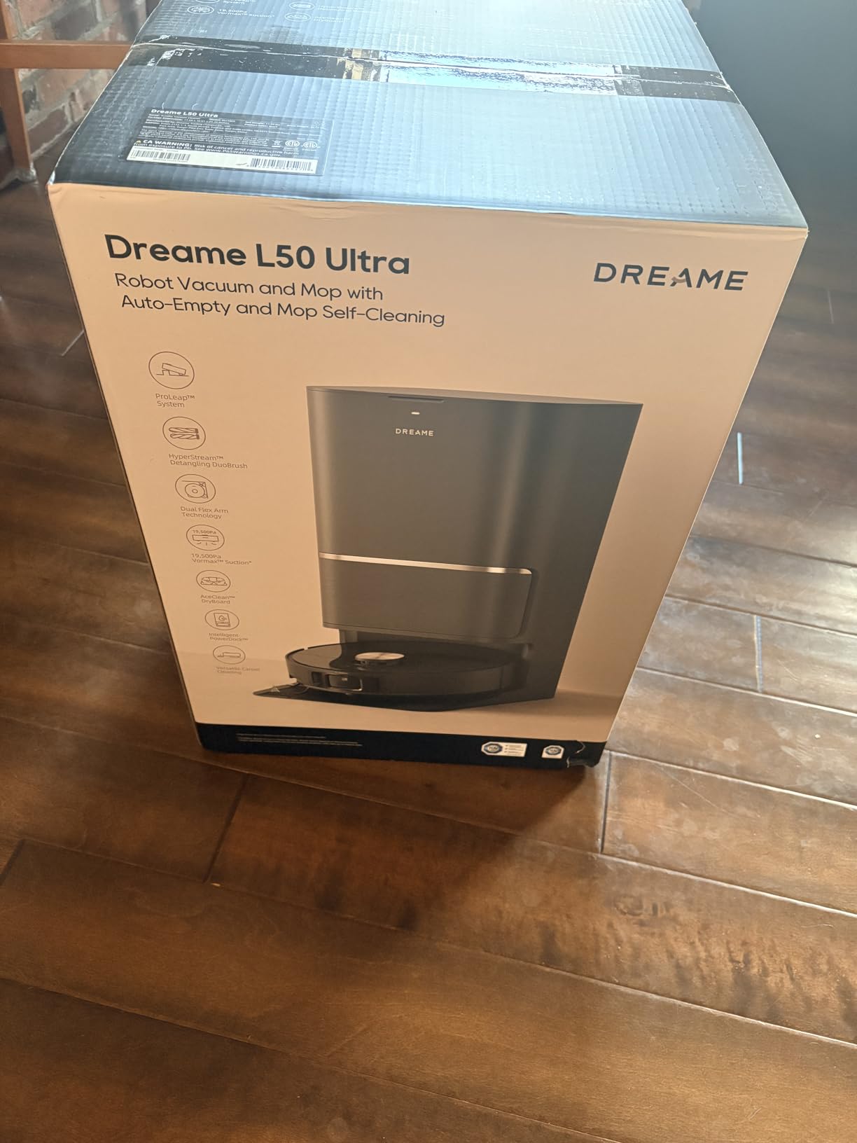Dreame L50 Ultra PowerDock — Auto-Empty 100 days, Auto Solution Refilling, Auto Water Refill, Auto Mop Drying