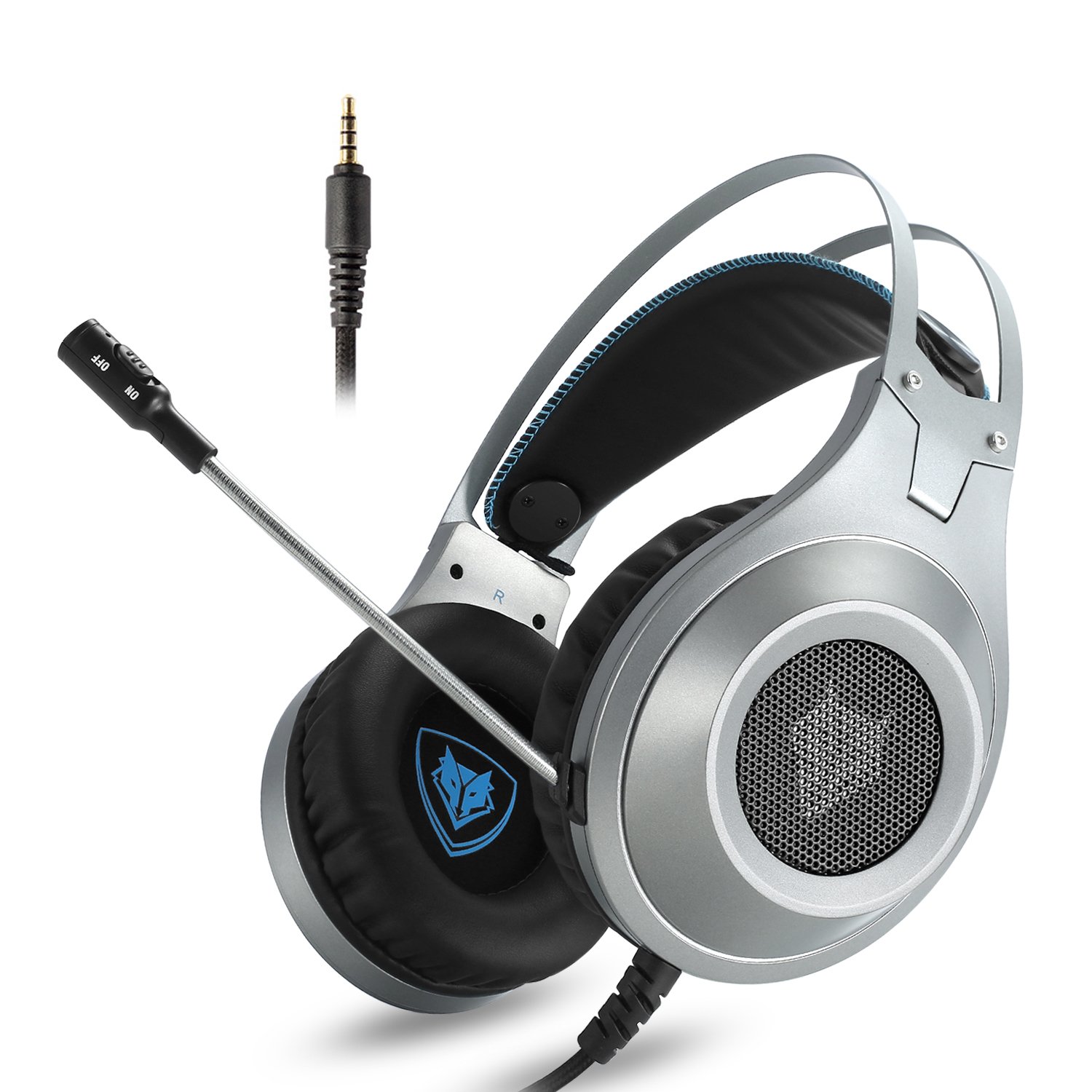 Gaming Headset Micolindun Headphone Microphone Gamer Super Light