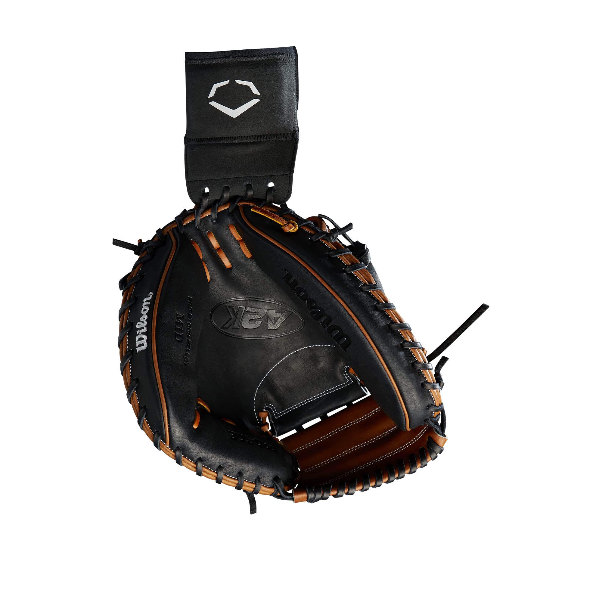 EvoShield Catcher's - Muñequera (Talla única), Color Negro