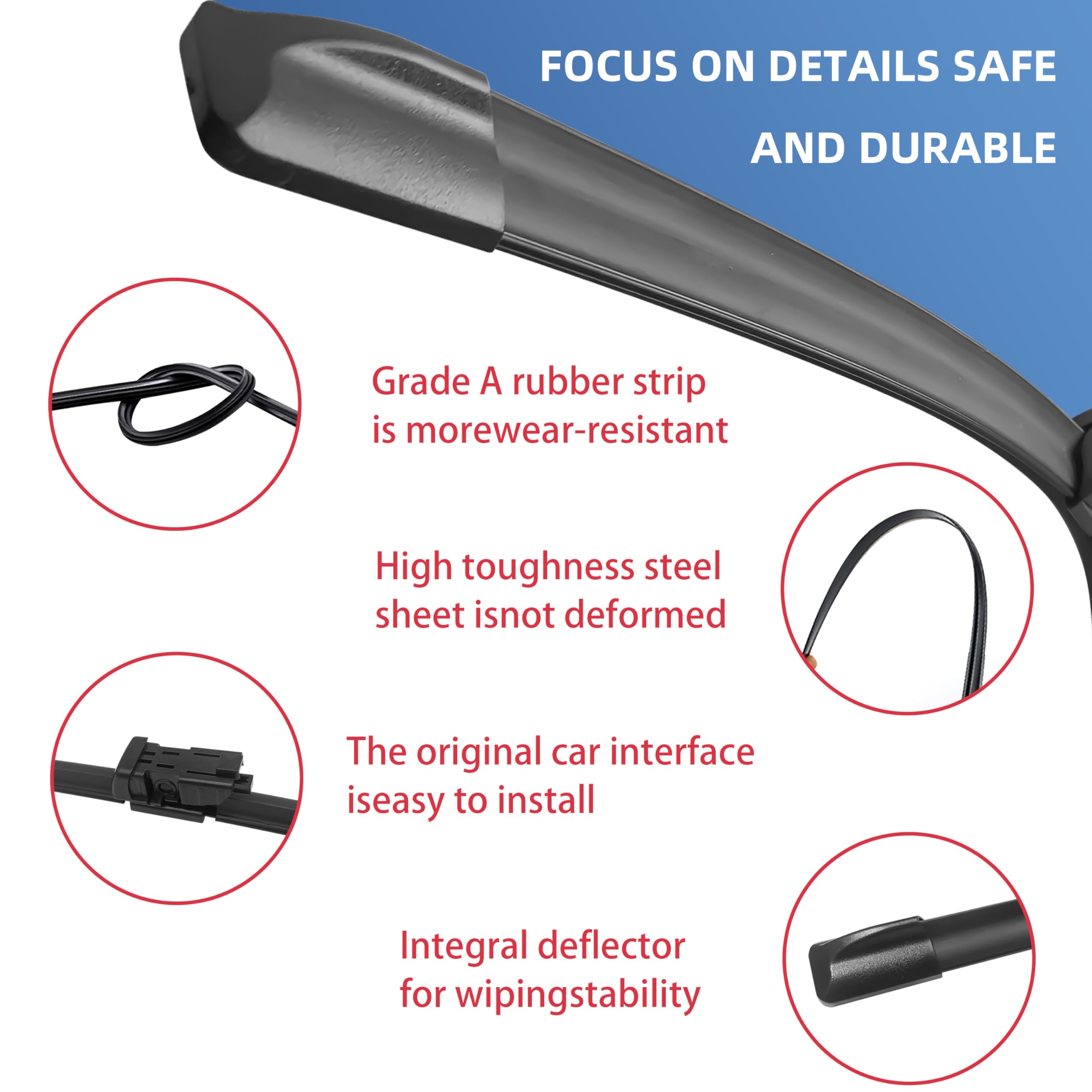 2018-2024 Chevrolet Rear Window Wiper Blade, 10 In 84166522 GM - Foto 4